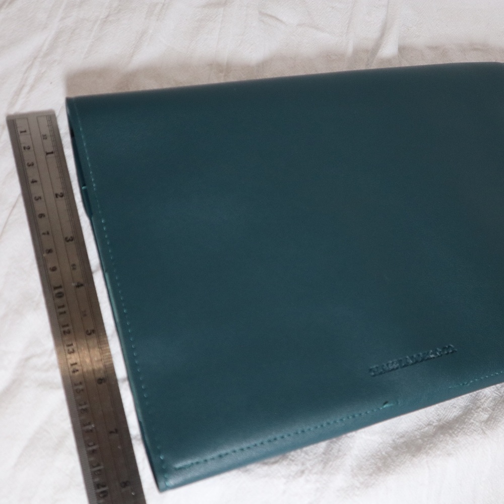Glass Ladder & Co Marilyn Mini Organizer Clutch Forest Green NWT - Picture 6 of 6
